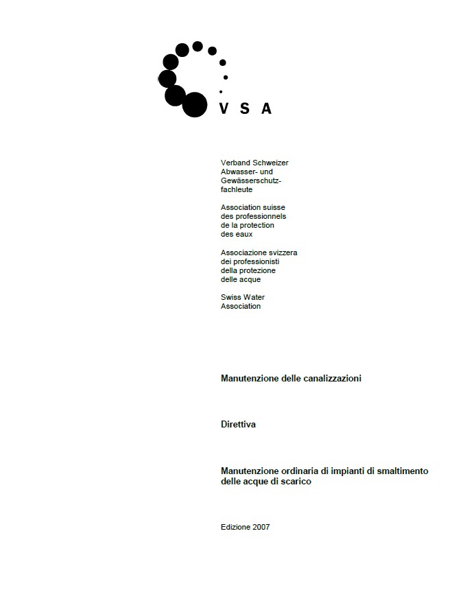 Manutenzione ordinaria di impianti di smaltimento delle acque (2014)